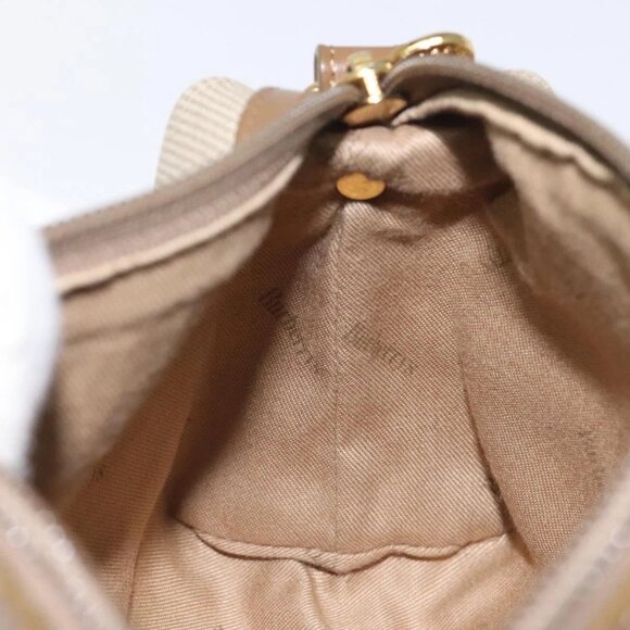 Burberrys Shoulder Bag PVC Beige Gold Auth BA464 - Picture 14 of 16